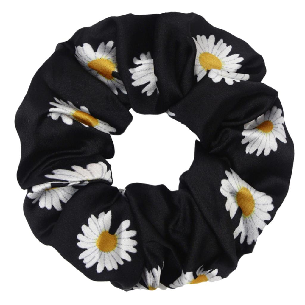 6 Stück/Los Haargummis Elastisches Band Damen Halter Gummiband Zubehör Chiffon Sonnenblume Gänseblümchen Blume Niedliche Kopfbedeckung