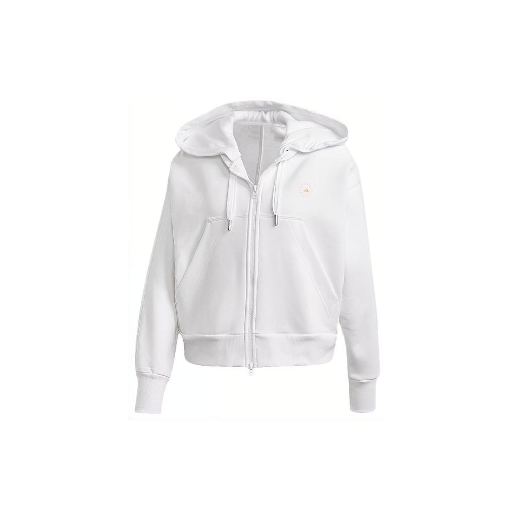 Adidas Loose Fit Hooded Jacket Women Jacket White GL4146
