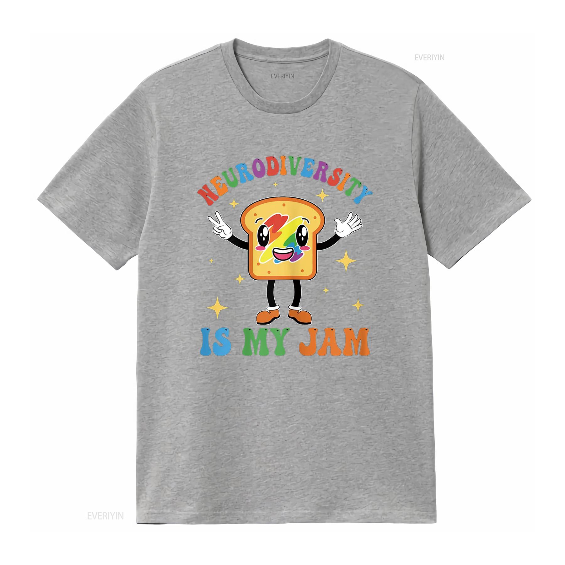 

Neurodiversity Is My Jam Autism Awareness Special Education T Shirt vintage Washed fashion Unisex Comfortable graphic Slightly S