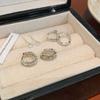 6Pcs/Set  Metal Circle Drop Small Earrings For Women Trend Pendant Piercing Earrings Daily Light Luxury Jewelry Gifts
