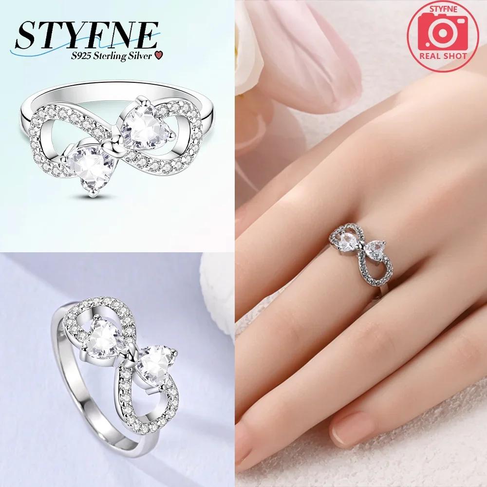 copper Rings Pink Bow Heart Love Ring Star Shape Moon Ring for Women Girl Engagement Weddling Party Jewellery Anniversary