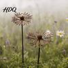 Weather-resistant Garden Stake Vintage Rustic Cornflower Metal Stake Weathered Iron Flower Sculpture with Hollow Nature-inspired Art Carving Outdoor