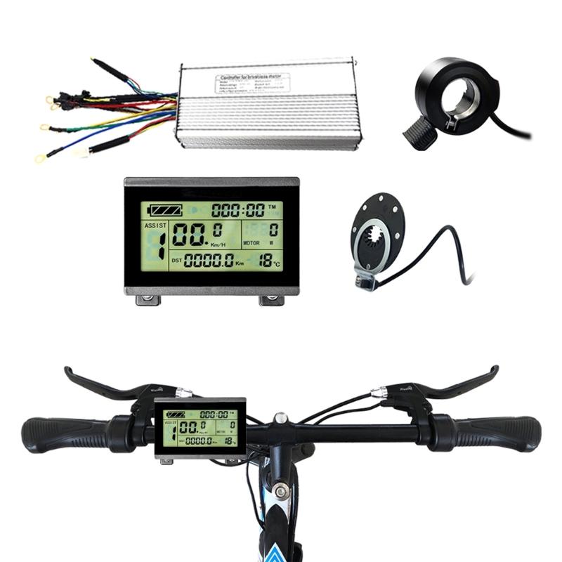 Electric Bike Sine Waves Controller 24V 36V 48V 72V 1000W 30A 3 Modes Brushless Motor Speed Controller & LCD Display Kit