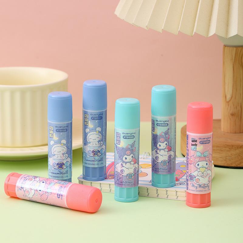 Sanrio High Viscosity Cute Cartoon Glue Stick for DIY and School Projects