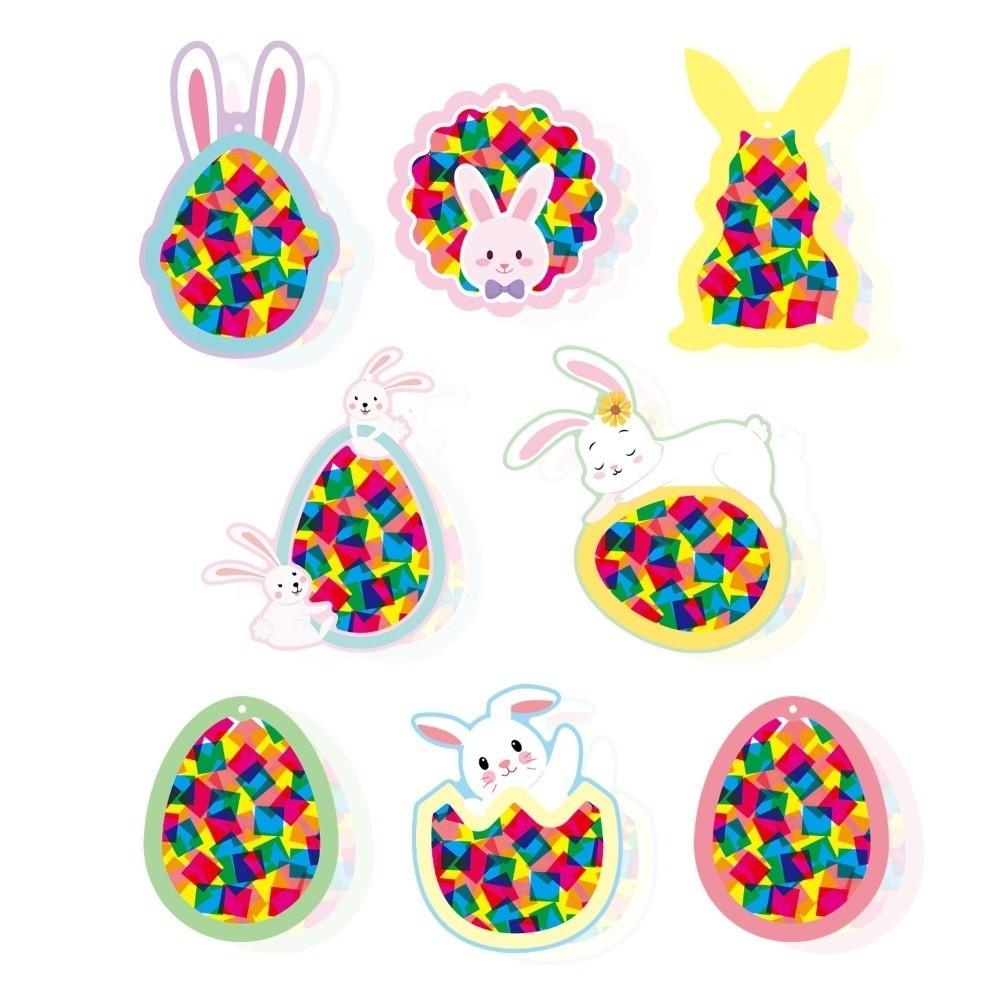 Ability Training Easter Decoration Creative DIY Window Decor Kit Window Cling Kit  Outdoor School