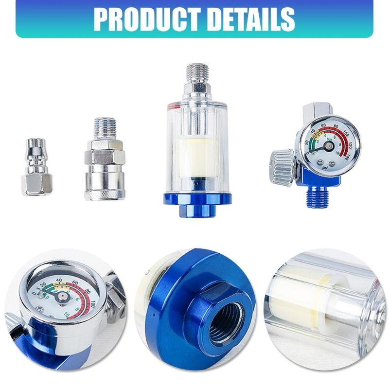 Automotive Painting Accessory Plastic Filter Air Oil Water Separator With Regulator Fit Multiple Sprayer Model