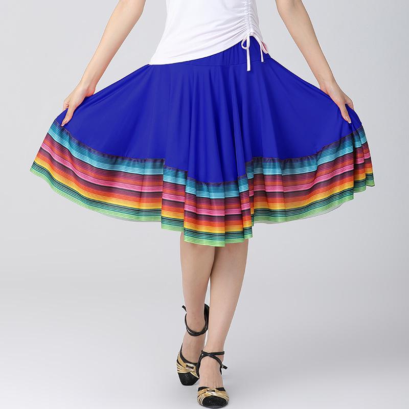 2026 Damen-Ballsaal-Tanzrock für Frauen mittleren Alters und Seniorinnen mit weitem Saum