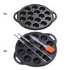 15-Loch Takoyaki-Pfanne Gusseisen Material Takoyaki-Hersteller Oktopusse Fleischbällchen Formhersteller Perfekt für Familienfeiern