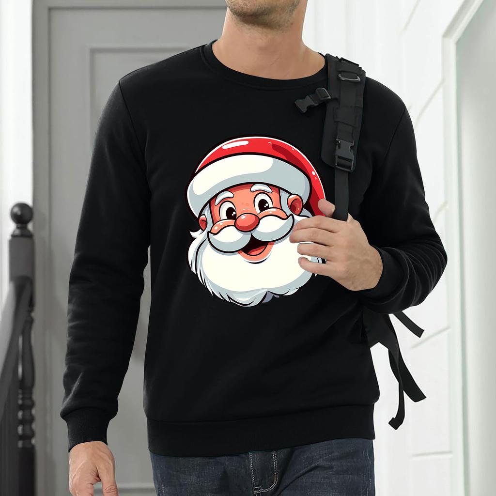 Men Sweatshirt Christmas Shirt Long Sleeve Funny Holdiay Crewneck Xmas Tops