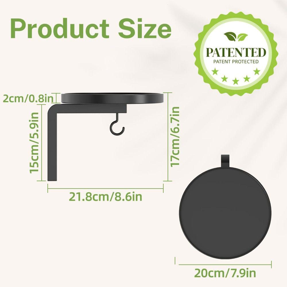 Wall Mounted Floating Flower Display Stand Metal Wall Plant Stand Plant Hangers  Indoor Outdoor