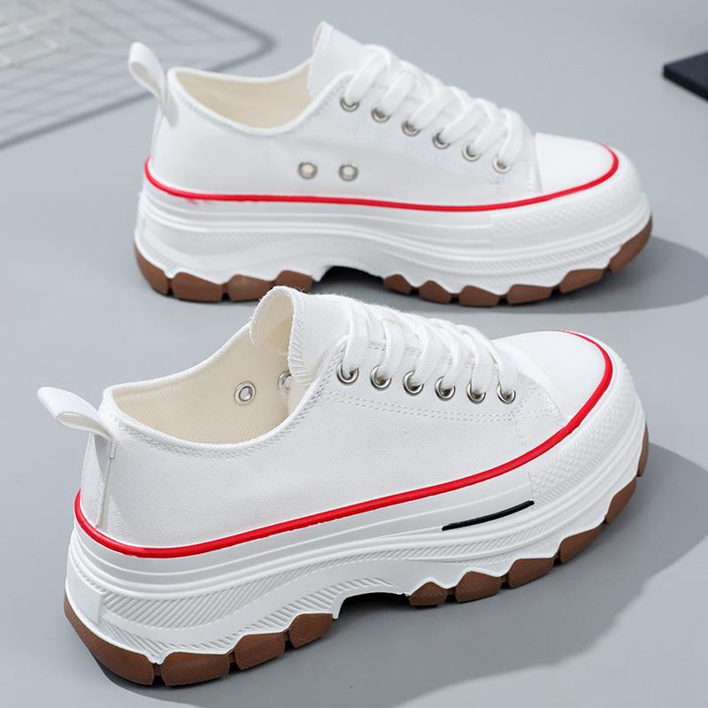 BR classic canvas shoes spring and summer tide new board shoes platform heightening students popular