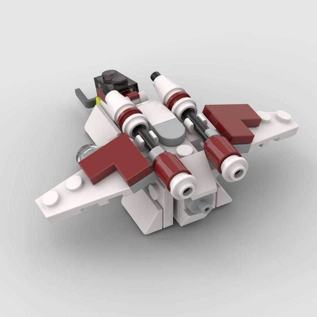 MOC Planet Battle Guard Attack Gunboat Model Boy Assembly Children's Educational Building Block Toy mocfans