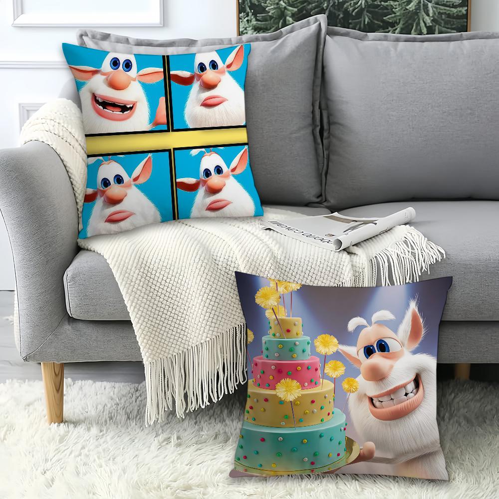 Cartoon Cute B-Booba  Pillow Case Office Cushions Suitable For Sofa Car Bedroom Decorative Cushion Cover