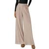 New Women's Casual Solid Color Wide Leg Straight Trousers, Comfortable Draping Pants For Autumn Winter
