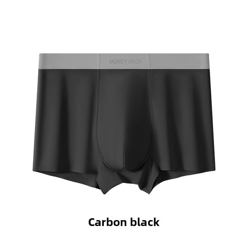 Men's Spring and Summer Sexy Ice Silk Breathable Non-trace Cool Antibacterial Milk Skin Flat Angle Underwear