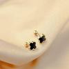 Titanium Steel Four-Leaf Clover Non-Drop Stud Earrings for Women - Simple, Versatile, and Sleep-Friendly Design
