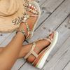 Large Size Slope Heel Sandals Women Summer New Casual Beach Sandals Women