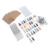 180Pcs Sublimation Keychains Kit with Double Sided MDF Blanks Rings Tassels Card Papers Bags