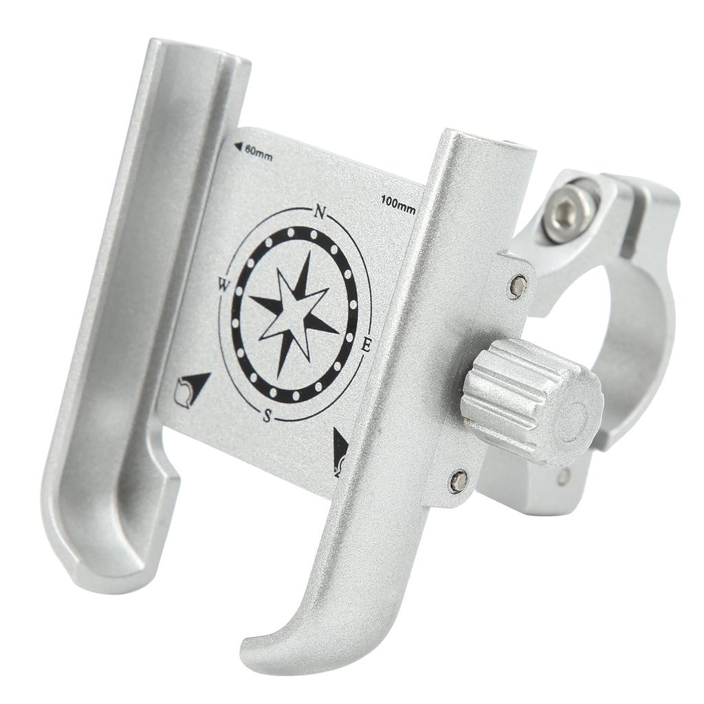 GUBP40 Handyhalter Ständer 360 Grad Verstellbare Halterung für Motorrad Fahrrad Roller(Argent )