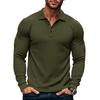 Men's Long Sleeve T-shirt Fashion Men's Designer Clothing Spring And Autumn Thin Stretch Slim Lapel Men's Shirts Men's Clothing
