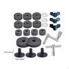 23 Piece Cymbal Parts Set with Wing Nuts and Drum Key, Stand Sleeve for Drums