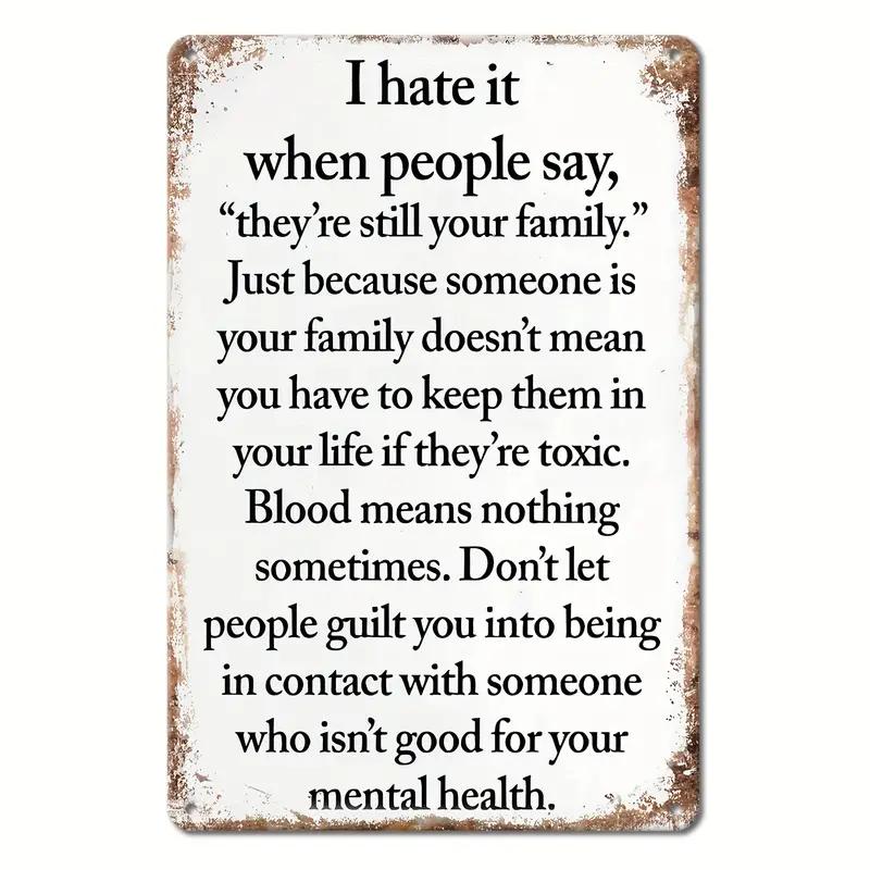 Humorous Satirical Phrases Aluminum Sign Vintage Metal Sign For Home, Cafe Bar Club, Garage, Spaces LivingRoom Wall Decor