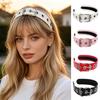 Gotischer Punk-Haarreif Handgefertigtes Stirnband mit Schnalle aus Kunstleder Nahtloses Design Stirnband