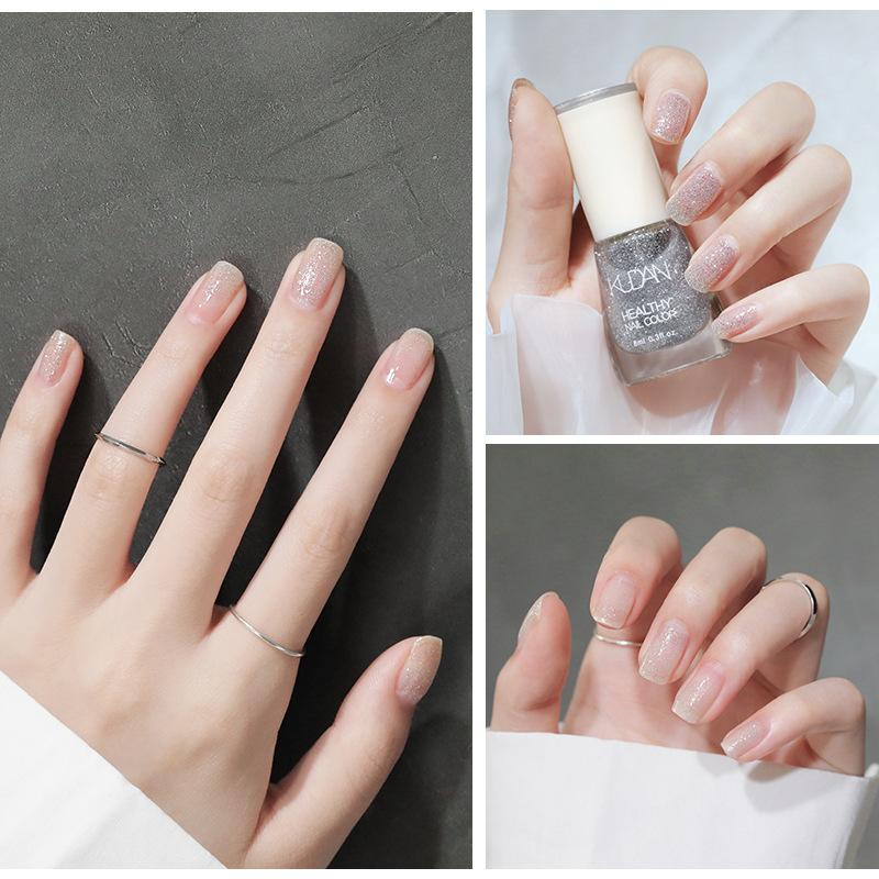 Lakier do paznokci Nie wymaga pieczenia Szybkoschnący Długotrwały Niełuszczący się Oleisty Wodoodporny Biały Lakier do paznokci Niepękający