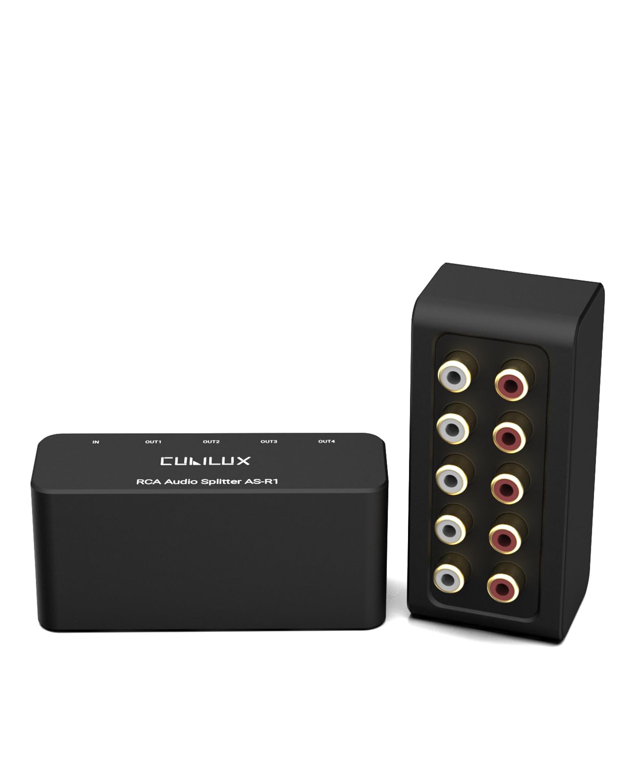 

Cubilux 4-канальный RCA пассивный RCA 1 вход 4 выхода стерео RCA алюминиевый сплав RCA распределительная коробка AS-R1 разветвитель, разветвитель, сепаратор,