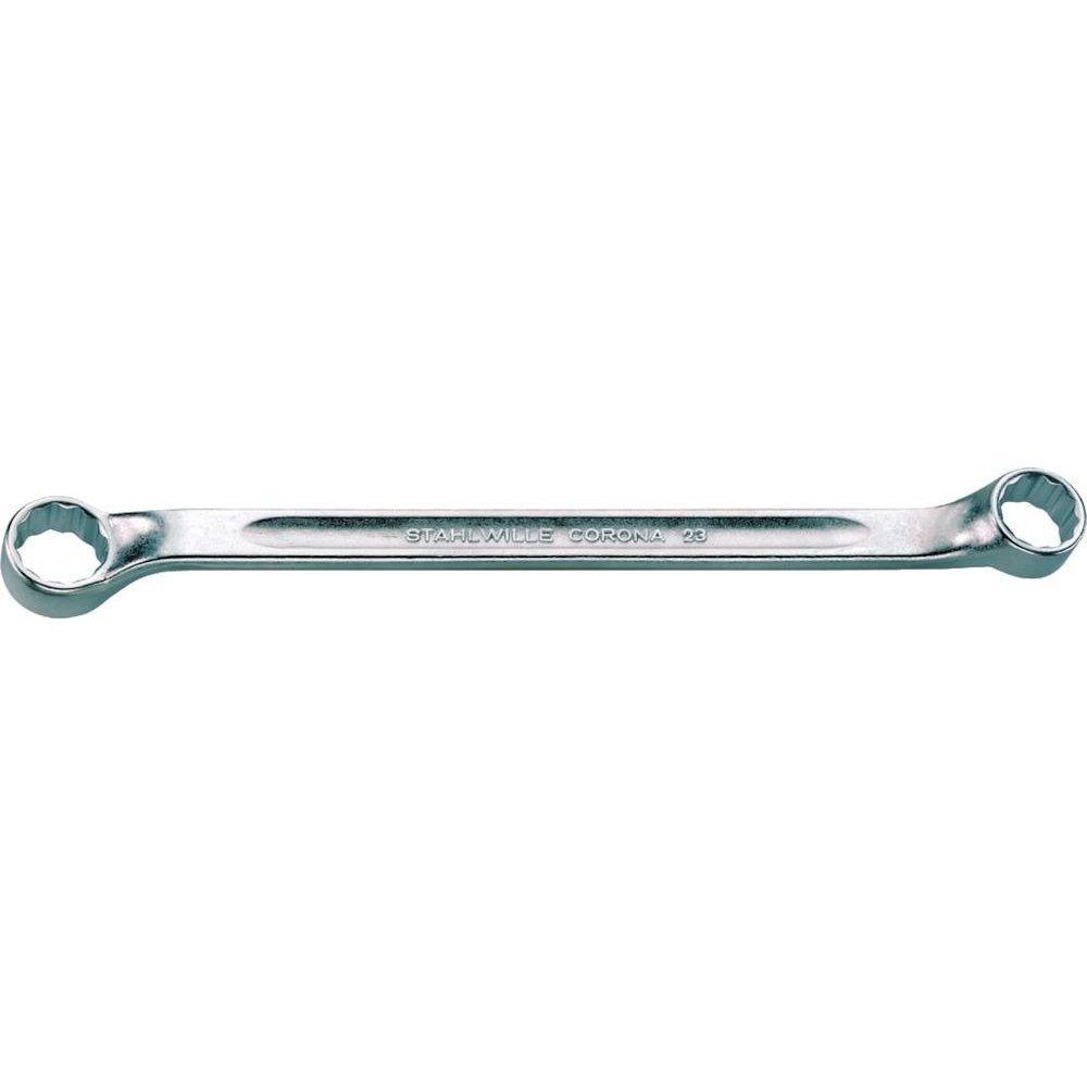 STAHLWILLE 17x19mm Offset Box Wrench, 10°, Overall Length 250mm, 23-17x19mm