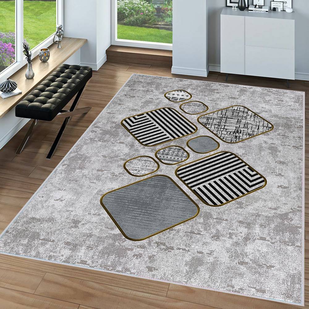 

Eliana Home Моющийся ковер с принтом LNA0057-SD1174 80X150 серый