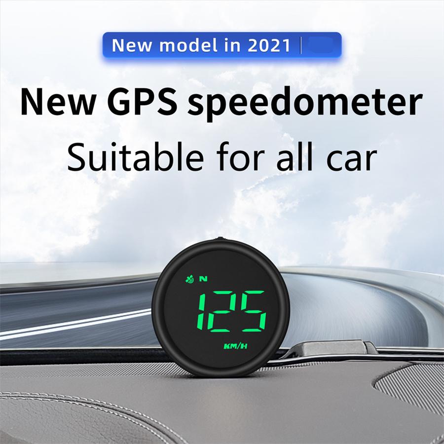 2.6"Car HUD Digital Head Up Display Gauge GPS System Speedometer Speeding Alarm