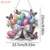 Oster-Thema 2D/Flache DIY Strass Diamantkunst Fensteranhänger Sonderform Diamantkunst Anhänger Wanddeko für Zuhause & Fenster