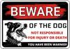 Beware of The Dog  Rottweiler You Have Been Warned Aluminum Sign  Outdoor Yard Warning Perfect for Fence Yard  Home Dec