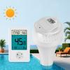 Kabellose Poolthermometer mit Doppel-Sonden, Solarbetriebene Temperaturmessgeräte für die Innen- und Außentemperaturüberwachung
