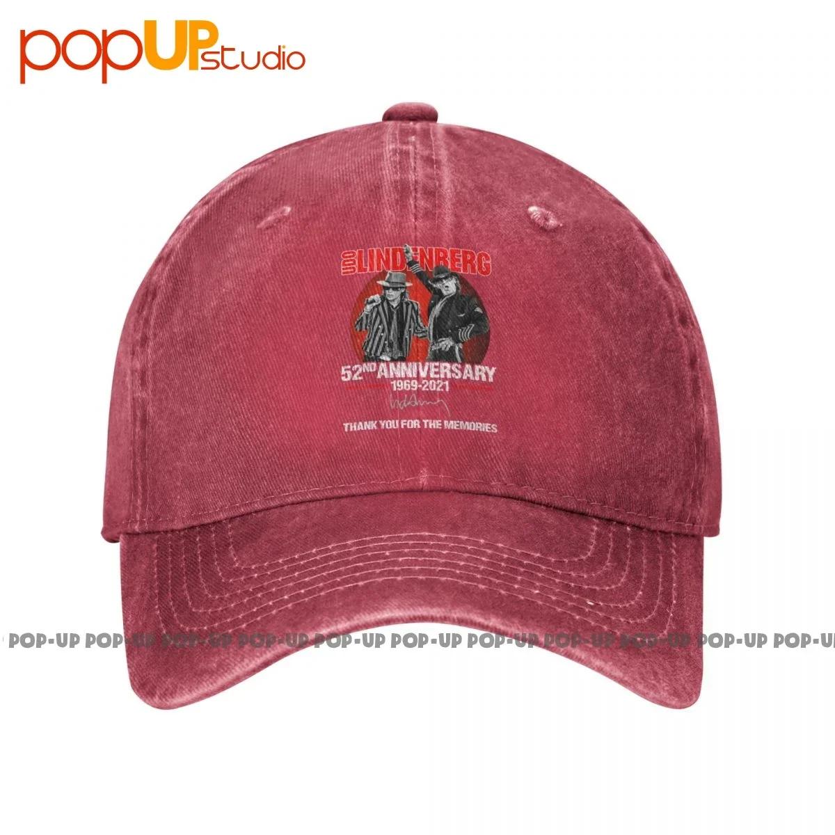 Nd Anniversary Of The Udo Lindenberg Signature P Washed Denim Baseball Cap Trucker Hats Rare One Size