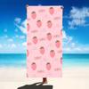 Cute Pink Strawberry Candy Heart Pattern Beach Towel Quick Dry Sandproof Large Absorbent Towel Girls Pool Yoga Summer Towel