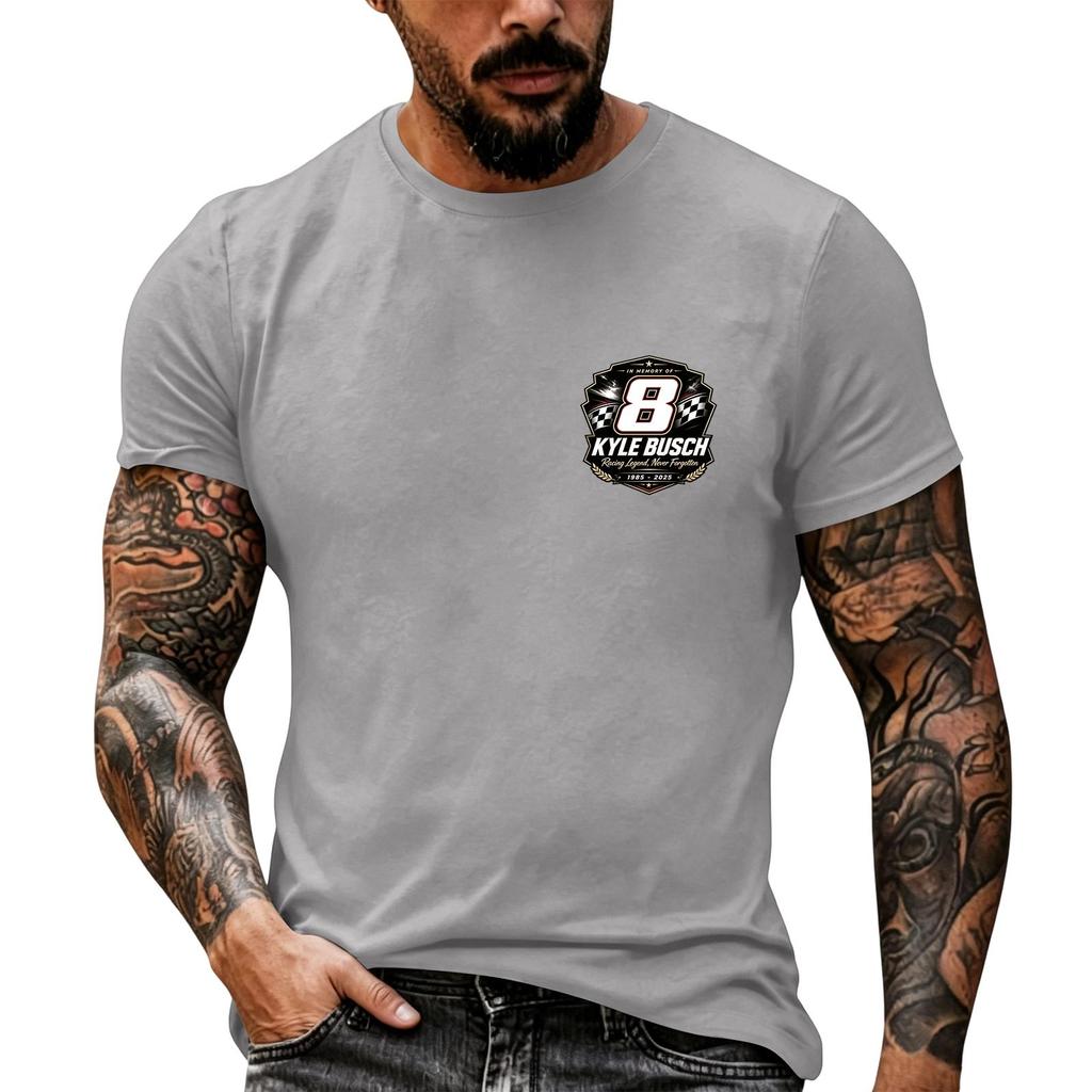 Men's Short Sleeve Racing Graphic T Shirt Nascar Inspired Vintage Style Casual Tee for Racing Enthusiasts Summer Wear
