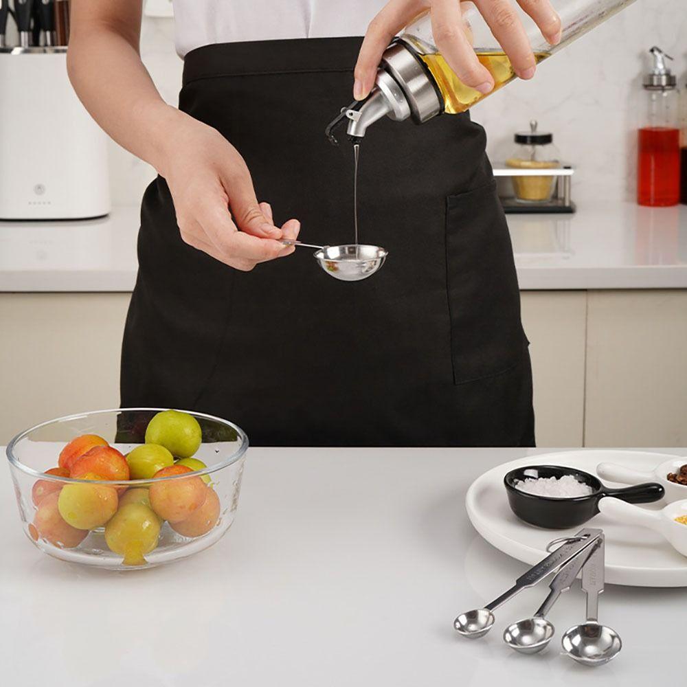 4pcs Comfortable Grip Measuring Spoon Set Measuring Coffee Scoop Flour Measuring Spoon  Kitchen