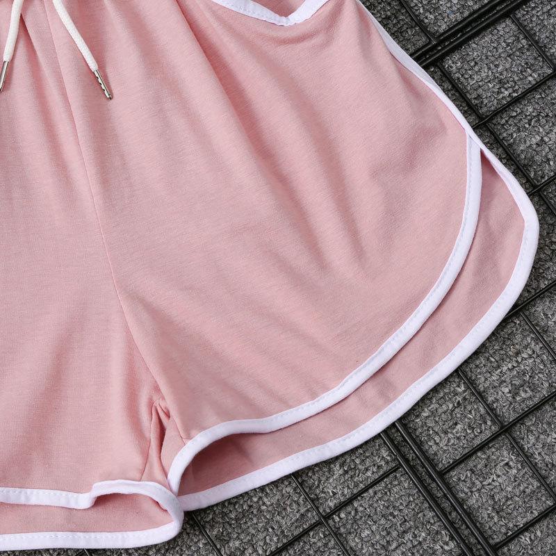 2022 Korean Summer Women's Casual Two-Piece: Loose Top & Shorts Sportswear Suit