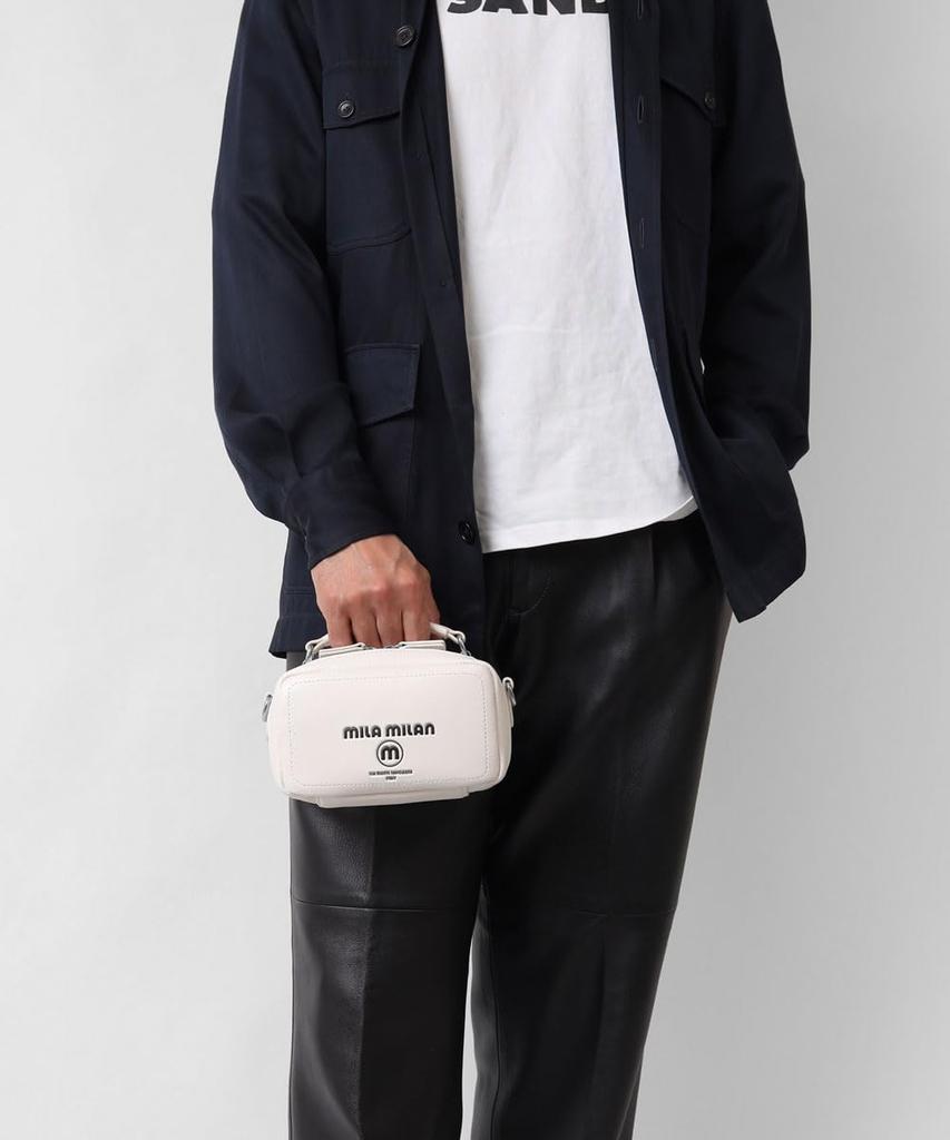 Miramilan Shoulder White Men's Bag,