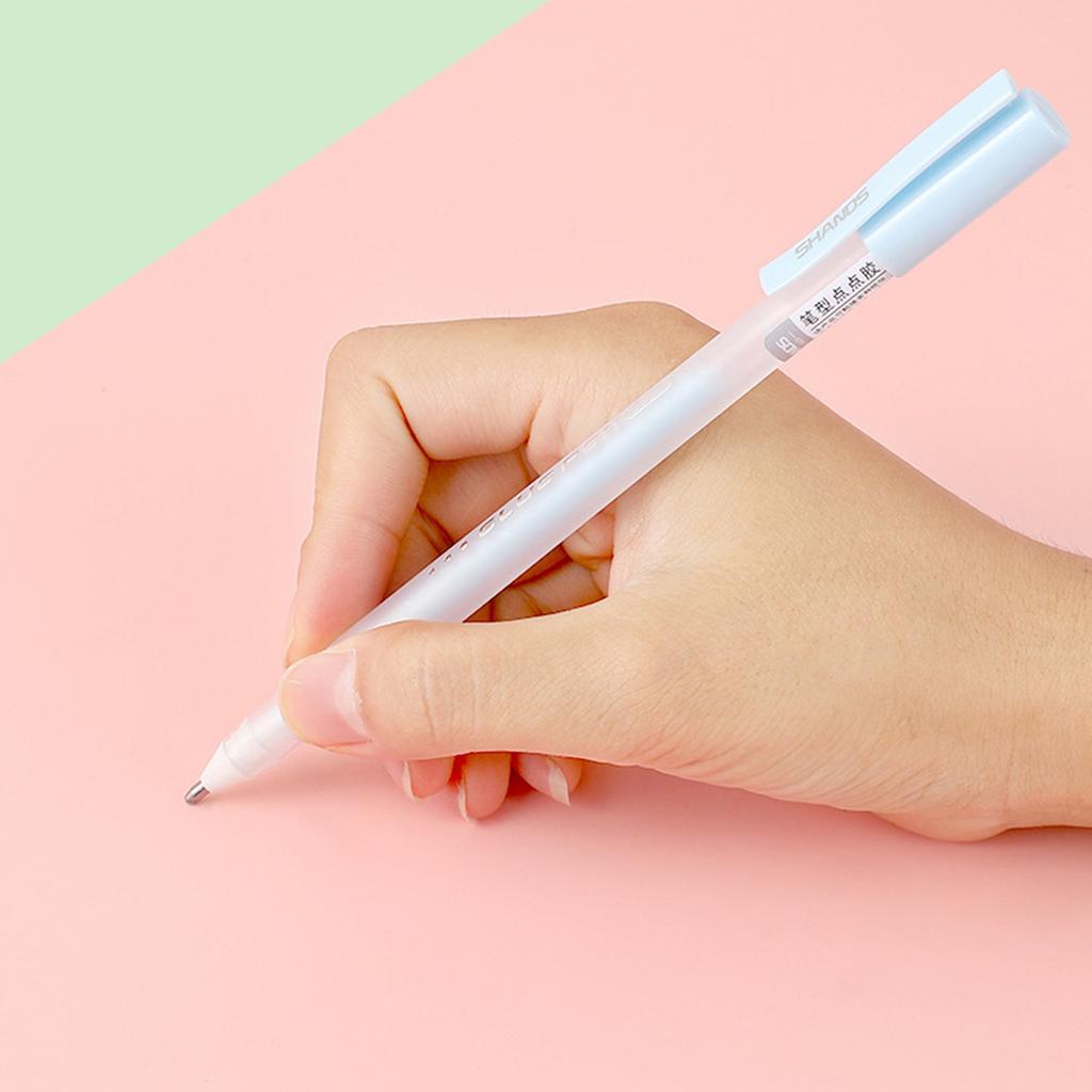 For Creative Precision Adhesive Stick Pen Fine Point Quick Dry Dot Liner Glue Pen for Scrapbook Journal DIY Art Papercra