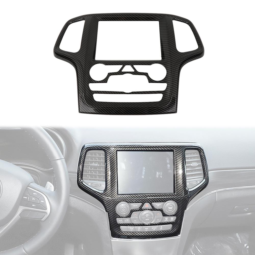 

Center Console Navigation Panel Decoration Cover Trim for Jeep Grand Cherokee 2014 2015-2018 Carbon Fiber Interior Accessories