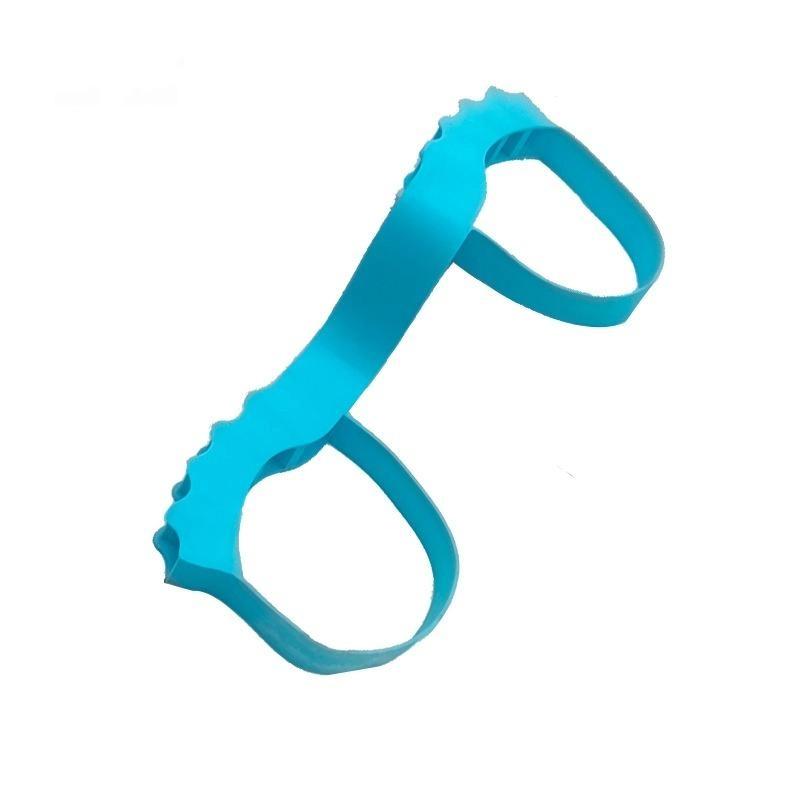 

1Pc Multifunctional Foot Resistance Band Stretching Toe Mobility Leg Training Hip Building Core Strengthening Durable Heavy Duty синий