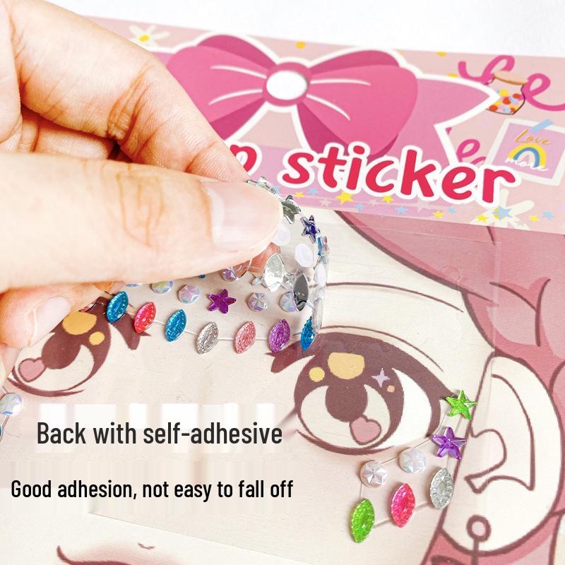Kids' Cartoon Bindi & Forehead Diamond Stickers for Masquerade Party Dress-Up