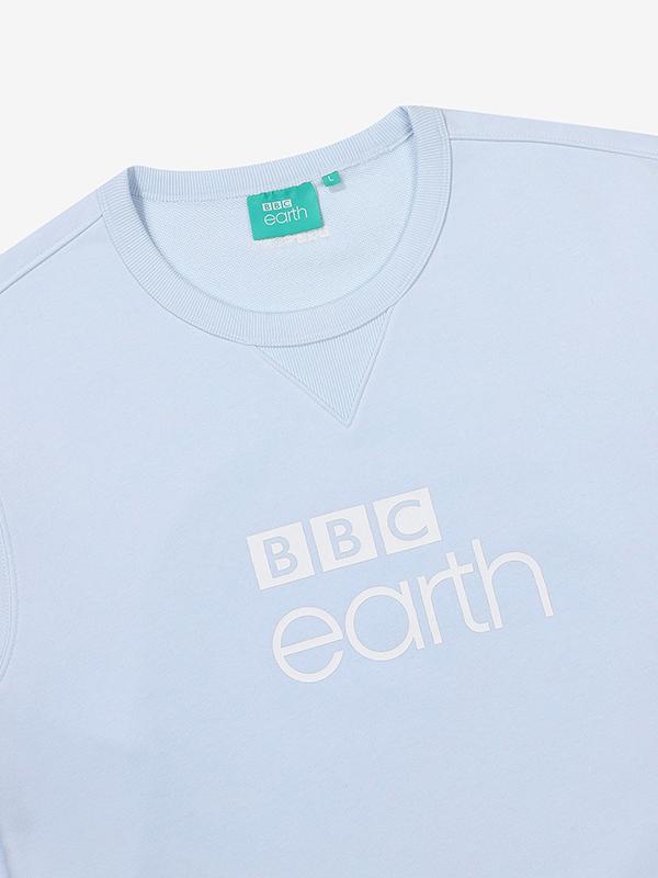 BBC EARTH Essentials Big Logo Sweatshirt_Light Blue