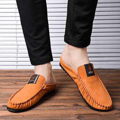 Skórzane buty męskie Pantofle męskie Pantofle Outdoor Slides Płaskie Pół Tanie buty Likwidacja Niska cena Trend Letnia wyprzedaż Moda