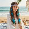 Intricate Crochet Band Boho Tassel Headpiece Tribal Feather Hair Extensions  Island Getaway Outfit