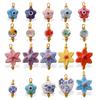 Color Ceramic Pendant Collection Devil Eye Flower Blue And White Porcelain Love Multi-Shape Diy Handmade Jewelry Accessories