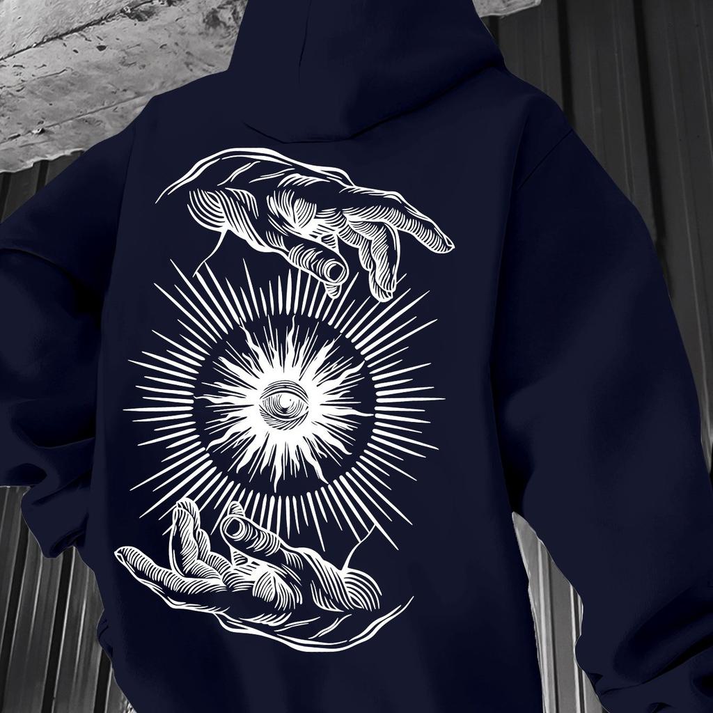 Fashionable Vintage Printed Hoodie for Men Long Sleeve Hoodies for Autumn Winter Casual Hoodie for Outdoors New Men's Clothing